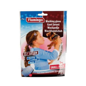 Karlie Flamingo Waschhandschuh mit Lotion f�r Hunde - F�r kleine Hunde