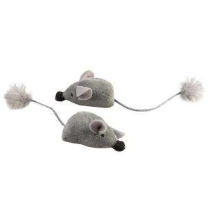 Duvoplus Cat Toy Cushy M�use grau - 2 St�ck