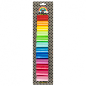 Poopidog Hundekotbeutel Rainbow - 12 x 20 St�ck