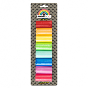 Poopidog Hundekotbeutel Rainbow - 8 x 20 St�ck