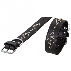 Karlie RONDO Halsband doubliert mit Ziernieten - 70cm/50mm