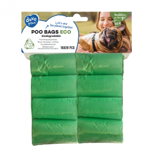 Duvoplus Hundekotbeutel eco - gr�n - 16 x 20 St�ck