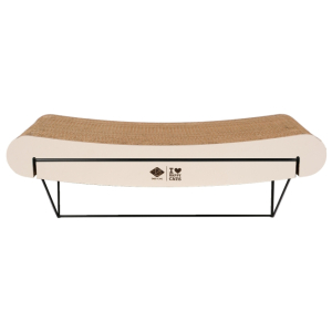 D&D gebogenes Wandregal aus Pappe David - braun/beige