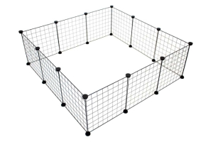 Duvoplus modulares Kleintiergehege - schwarz