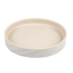 Duvoplus flacher Keramiknapf Stone Wavy Dune - 260ml - 14,5x14,5x3cm