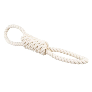 Duvoplus ECO Baumwoll-Tau mit 2 Schlaufen - wei� - 36cm / 125g