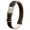 Karlie Buffalo Ultra Halsband - Schwarz/Hellbeige - 40 mm / 55-75 cm