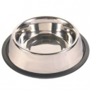 Trixie Edelstahlnapf mit Gummiring - 2,7 l