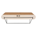 D&D Wandregal aus Pappe David - braun/beige - L - 60x29x24cm
