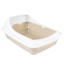 Duvoplus Katzentoilette Birba mit Rand - Mocaccino - S - 38 x 31 x 13cm