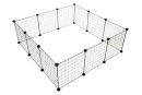 Duvoplus modulares Kleintiergehege - schwarz