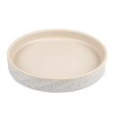Duvoplus flacher Keramiknapf Stone Wavy Dune - 260ml - 14,5x14,5x3cm
