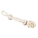 Duvoplus ECO Baumwollseil mit 2 Knoten & Schlaufe - wei�