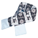 Trixie Xmas Fleeceschal - grau/wei� - S / 50 cm